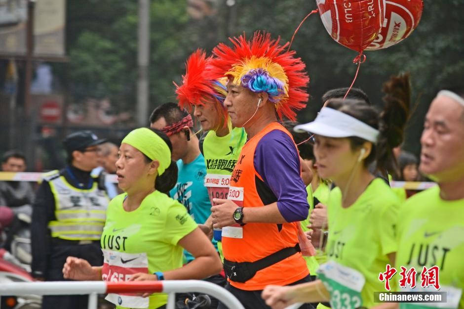 Fancy dress costumes in Shanghai International Marathon