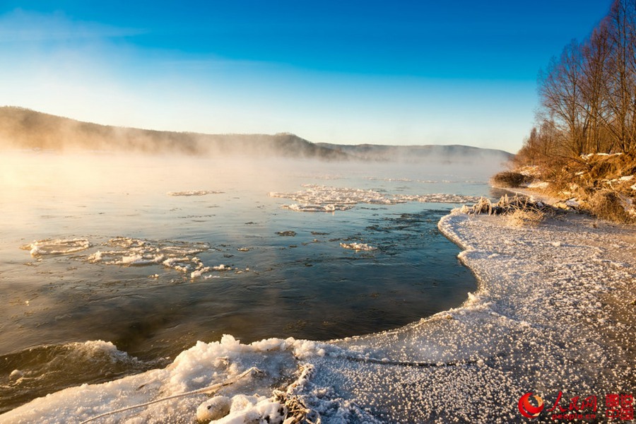 Breathtaking rime view in Heilongjiang