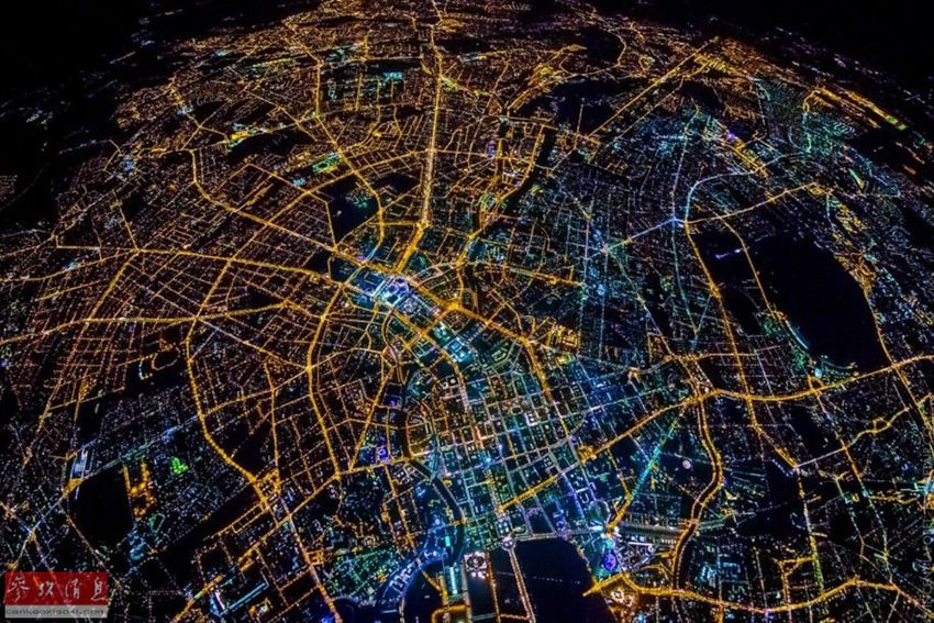 Amazing aerial night view of the world’s most iconic cities