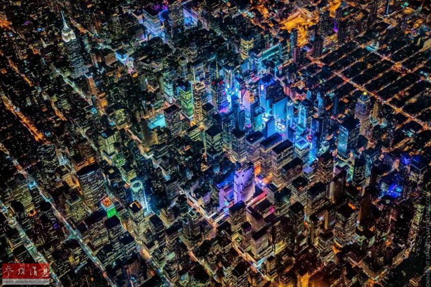 Amazing aerial night view of the world’s most iconic cities