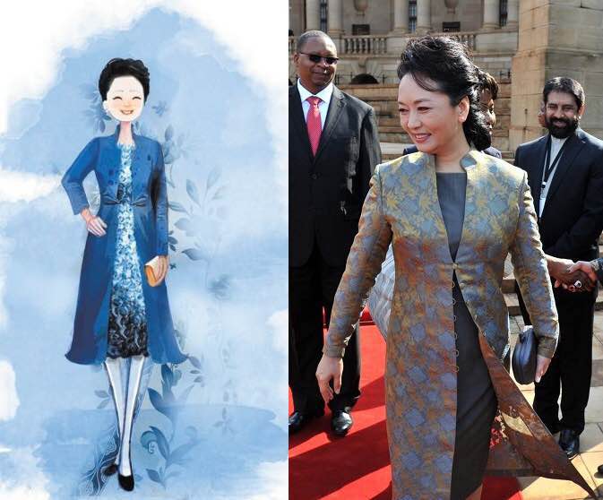 Cartoon of China's First Lady Wins Applause