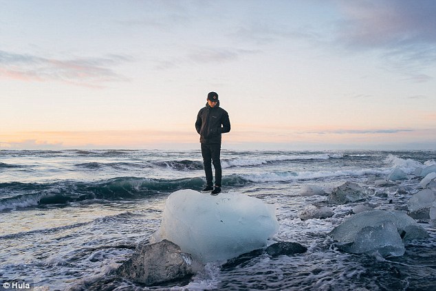 Artist creates stunning portraits of partially submerged women on melting icebergs 