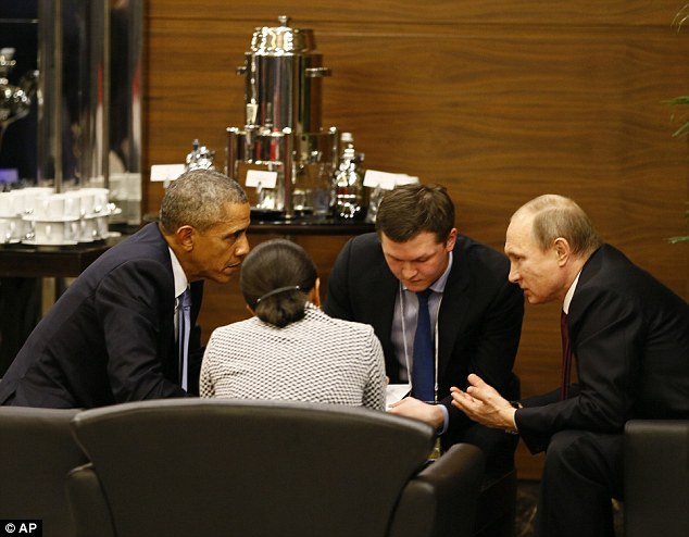 Obama and Putin hold 30-minute meeting at G20 as both countries pledged to eliminate ISIS