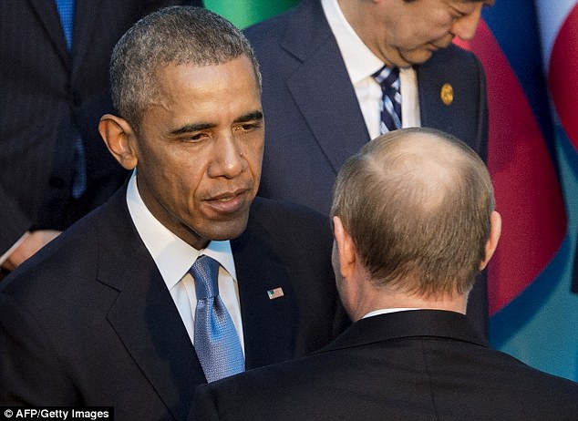 Obama and Putin hold 30-minute meeting at G20 as both countries pledged to eliminate ISIS