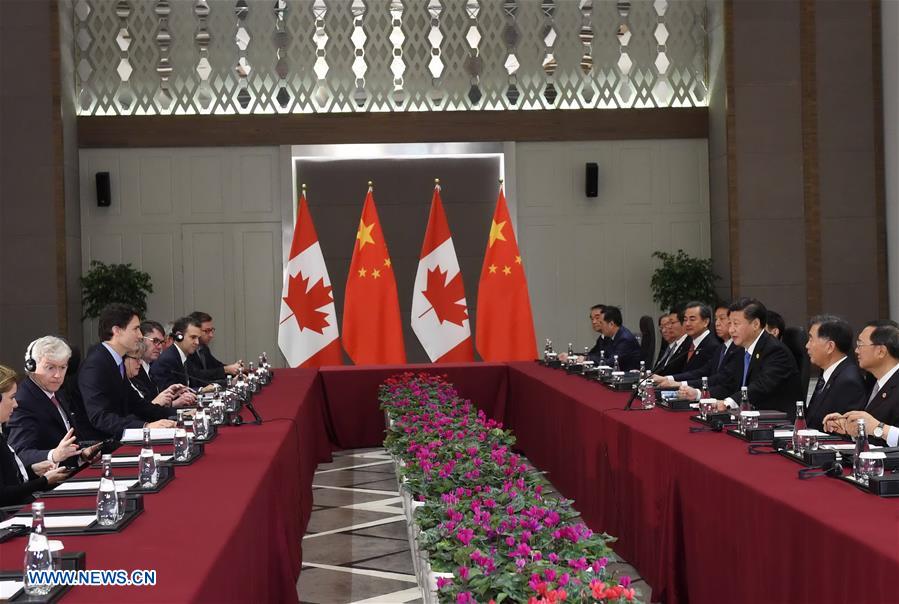 Chinese president suggests long-term, stable strategic partnership with Canada