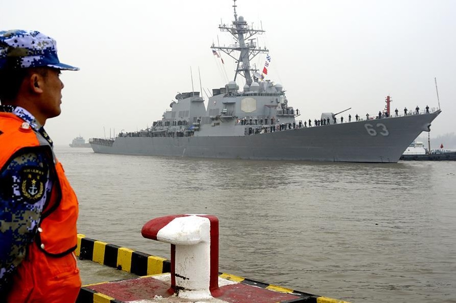 US Navy Destroyer Docks in Shanghai despite Tensions on South China Sea