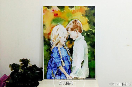 Young painter who suffers from uremia helps autistic children by selling paintings
