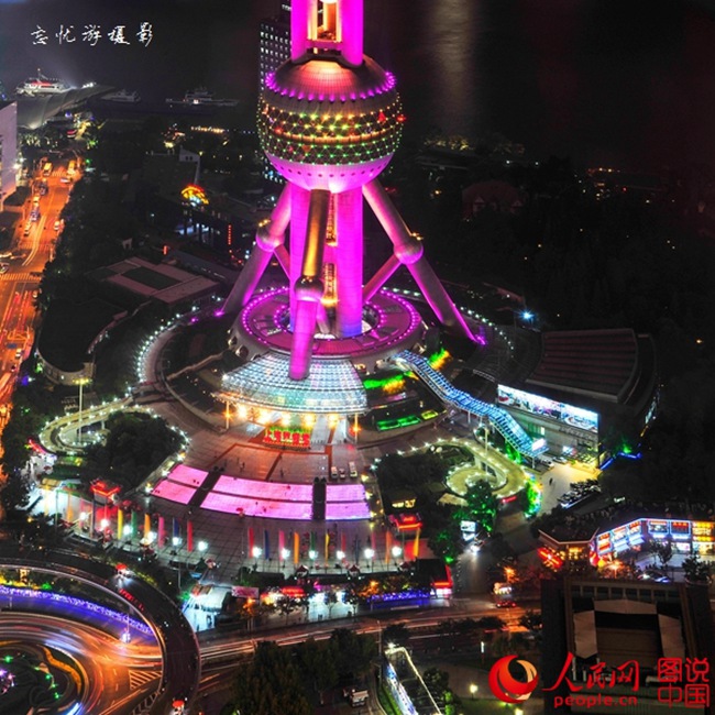 Aerial view of Shanghai