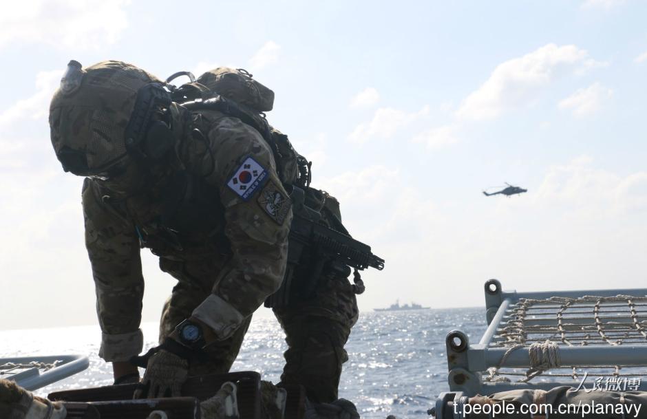 Sino-South Korean joint military drill held in the Gulf of Aden