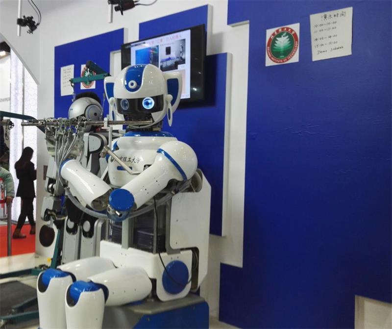 Robots grace exhibition with impressive performances at WRC 2015