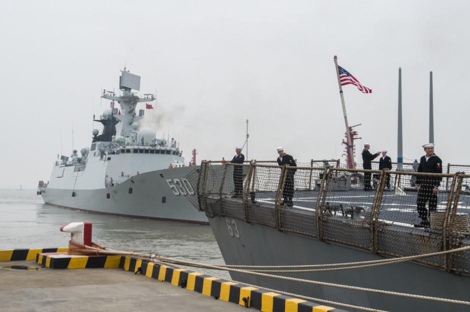 Warships of China, the U.S conduct joint exercise in the East China Sea