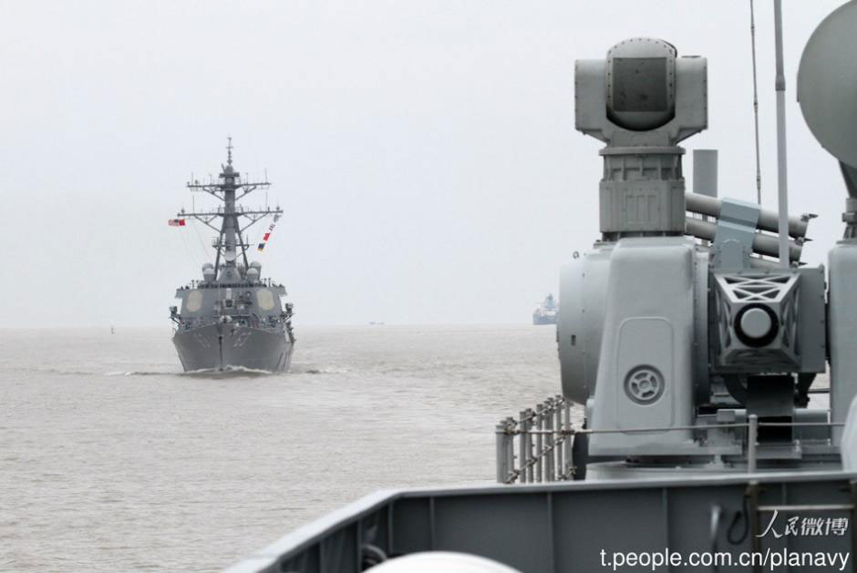 Warships of China, the U.S conduct joint exercise in the East China Sea