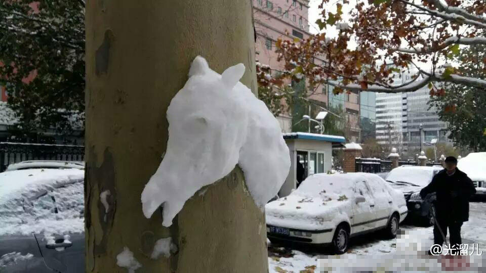Image result for snow sculptures tree