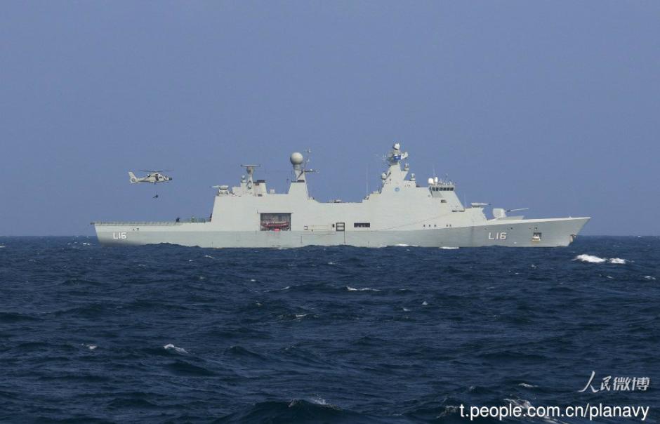 PLA Navy, Danish Navy hold joint anti-pirate drill in the Gulf of Aden