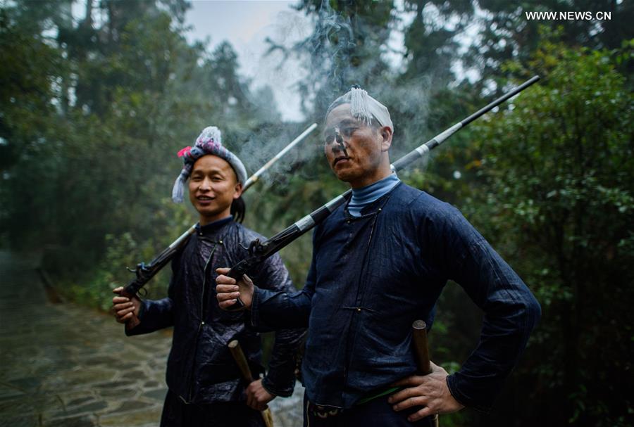 The last gunmen's tribe of Miao ethnic group in SW China