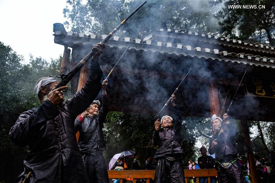 The last gunmen's tribe of Miao ethnic group in SW China