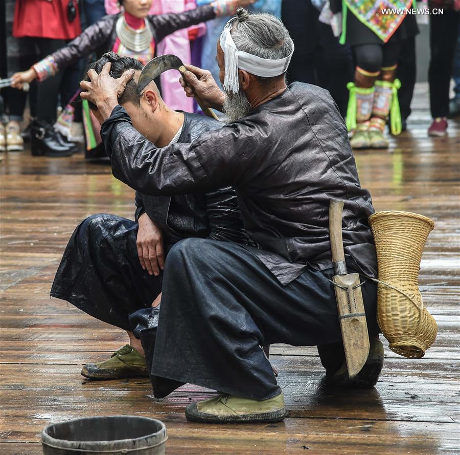 The last gunmen's tribe of Miao ethnic group in SW China