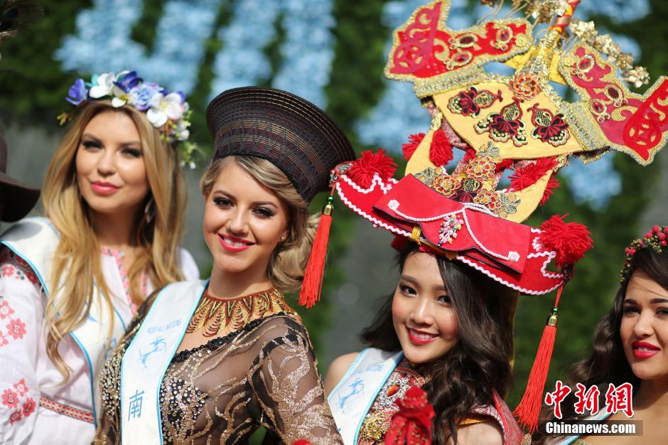 Contestants of Miss World Eco-tourism debut in Nanjing