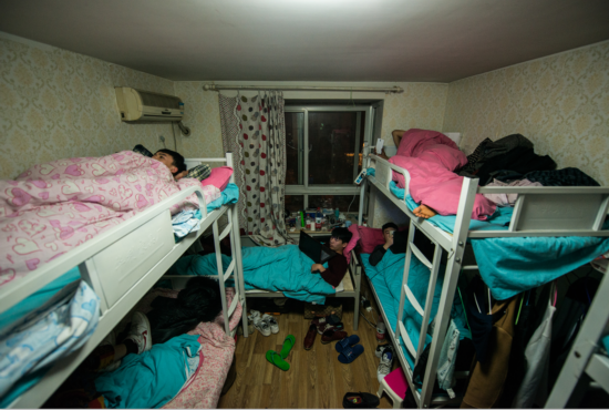 26 share a 90-square-meter 