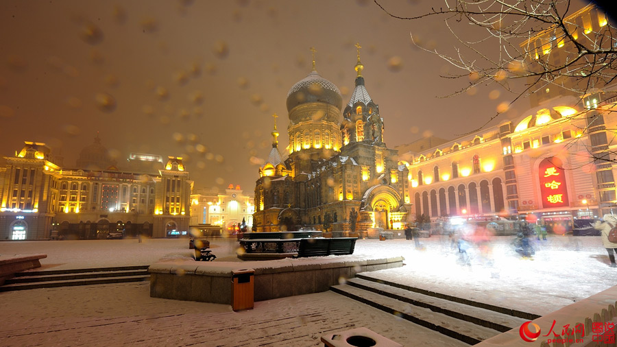 Saint Sophia Cathedral in snow
