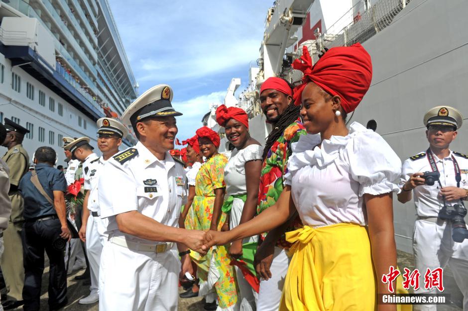 China's naval hospital ship Peace Ark arrives in Grenada for visit, service