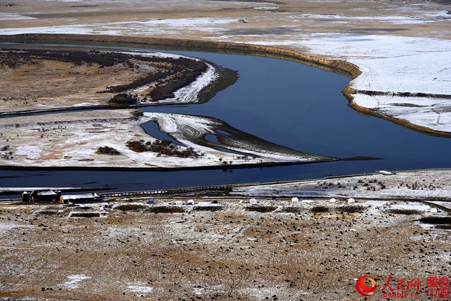 Magnificent view of the First Bend of the Yellow River