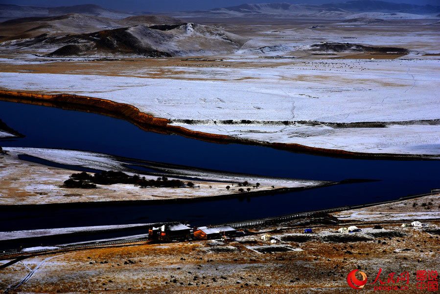 Magnificent view of the First Bend of the Yellow River