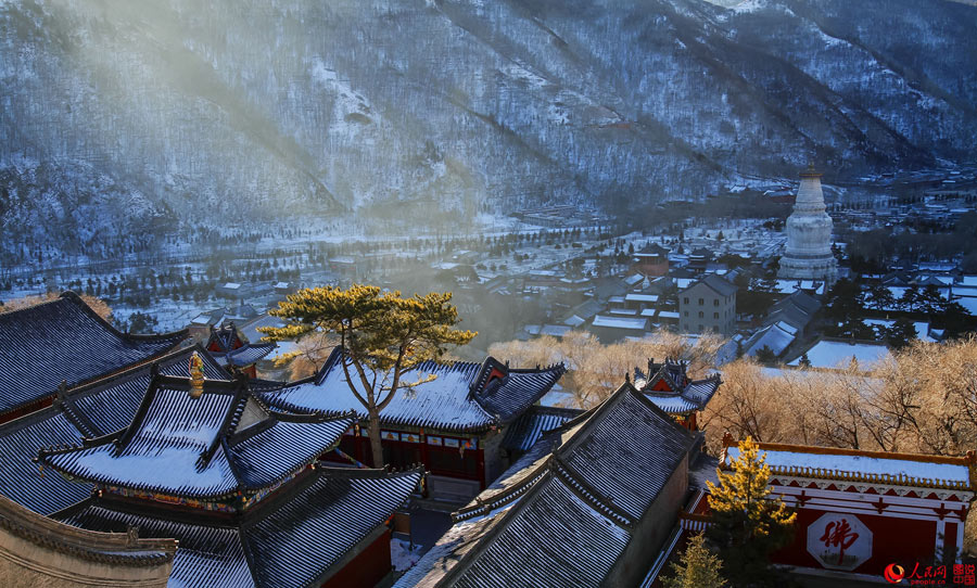 Winter scenery of Wutai Mountain