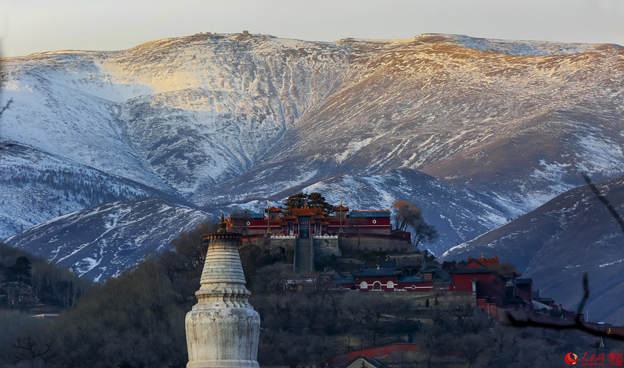 Winter scenery of Wutai Mountain