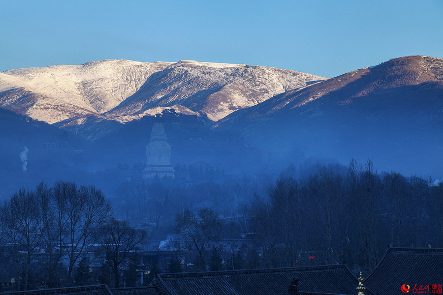 Winter scenery of Wutai Mountain