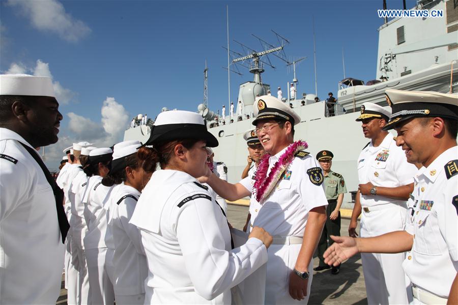 Chinese Navy fleet visits Pearl Harbor