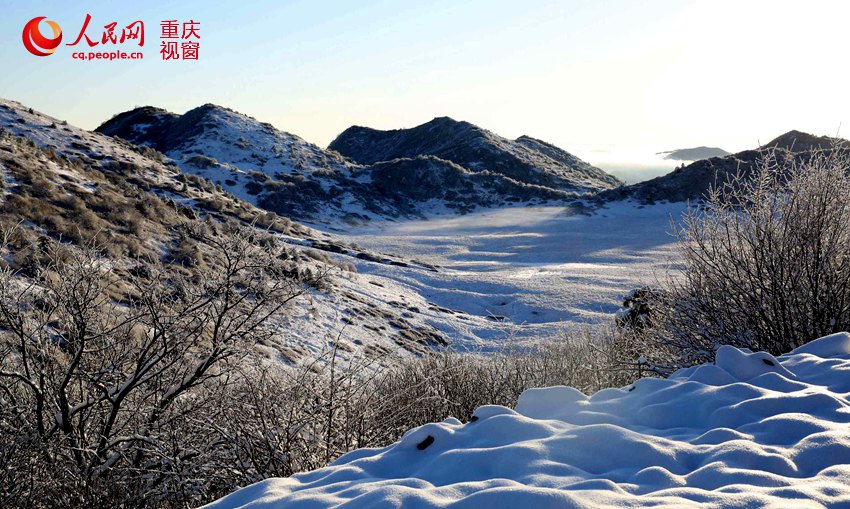 Splendid snow scenery of Chongqing