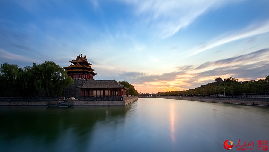 The watchtower of the Forbidden City in 2015