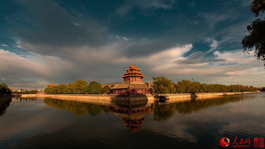 The watchtower of the Forbidden City in 2015