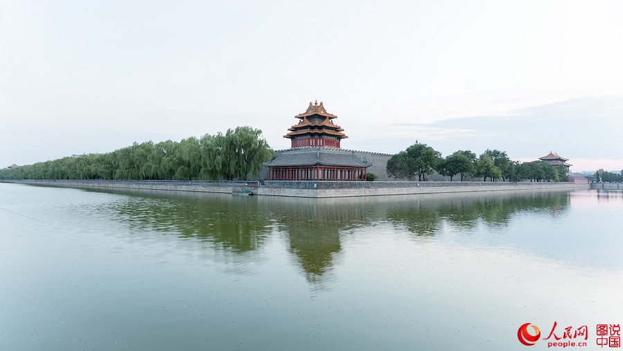 The watchtower of the Forbidden City in 2015