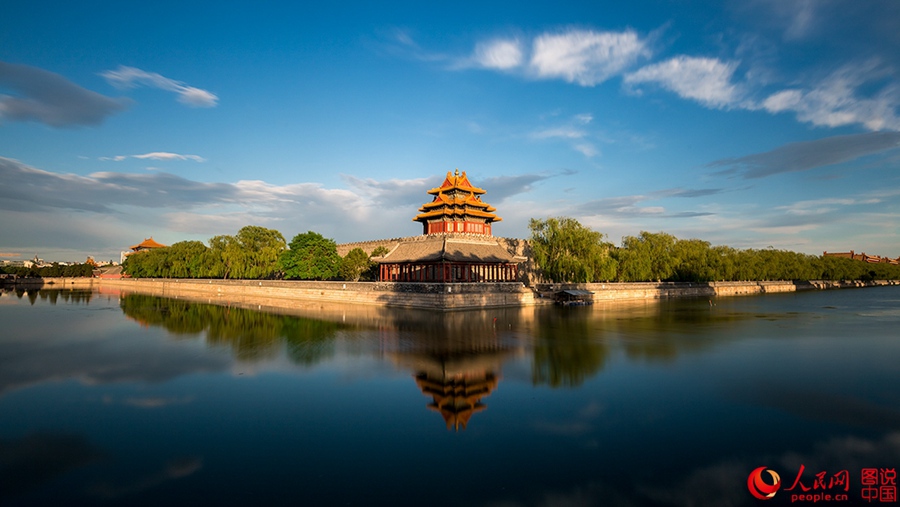 The watchtower of the Forbidden City in 2015