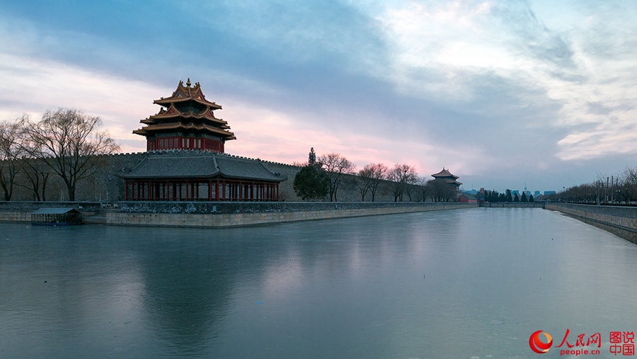 The watchtower of the Forbidden City in 2015