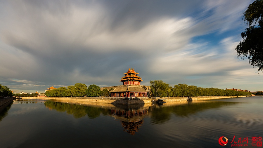 The watchtower of the Forbidden City in 2015