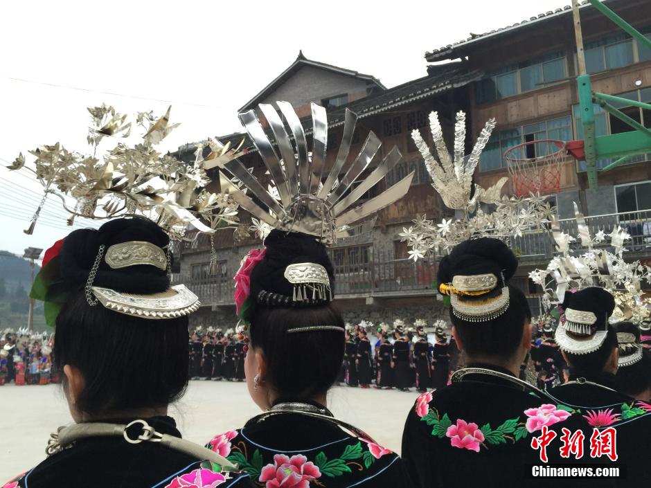 Miao people celebrate traditional New Year in Guizhou