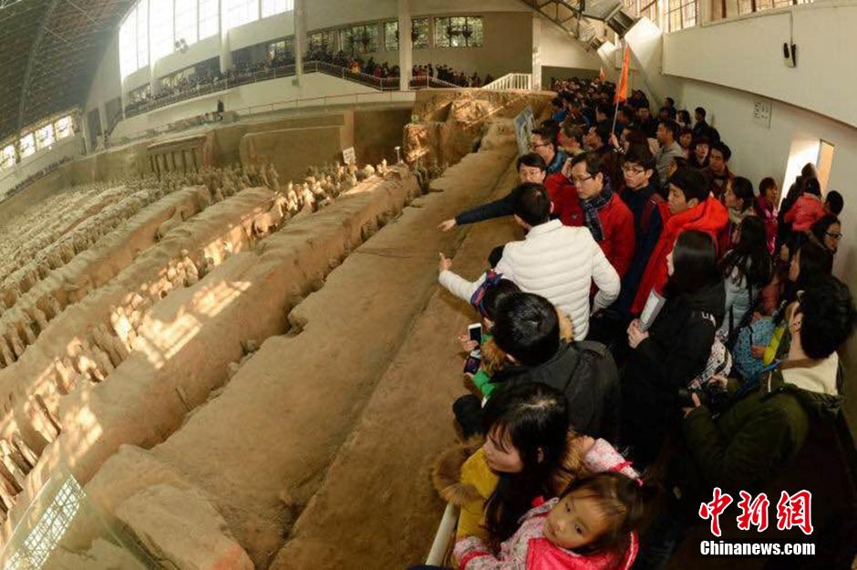 Record number of tourists visit Terracotta Warriors in New Year's Day holiday
