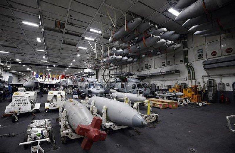 Revealing multi roles of the hangar of aircraft carriers 