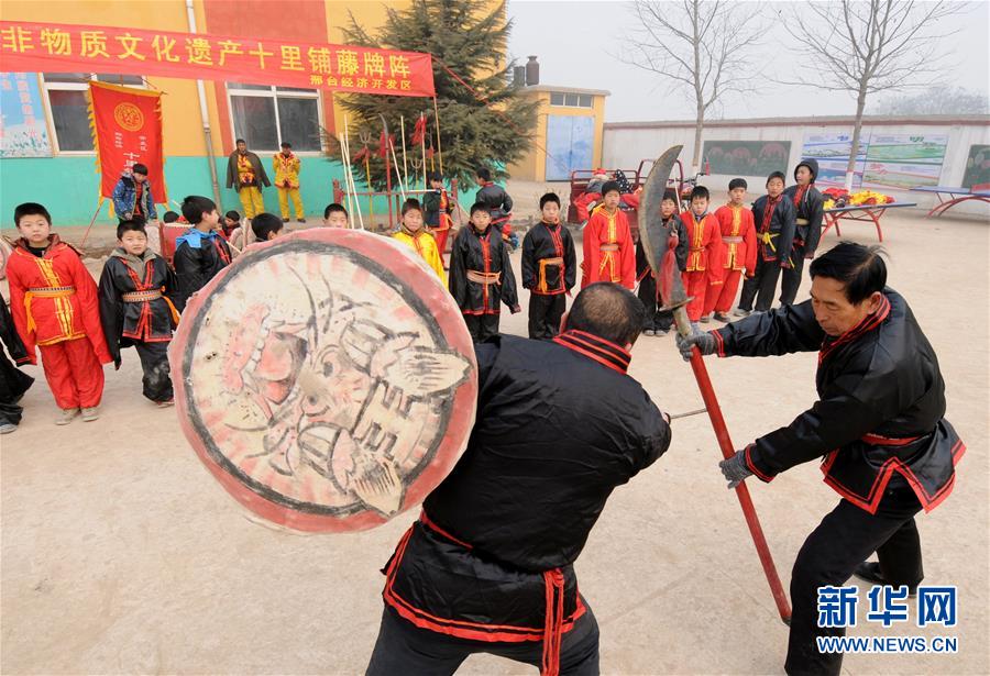 A glimpse of China Intangible Cultural Heritage -- Cane Shield Fighting