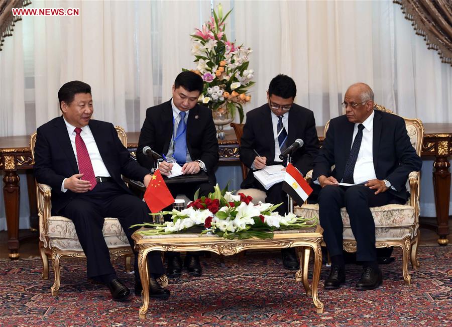Xi urges closer parliamentary exchanges between China, Egypt