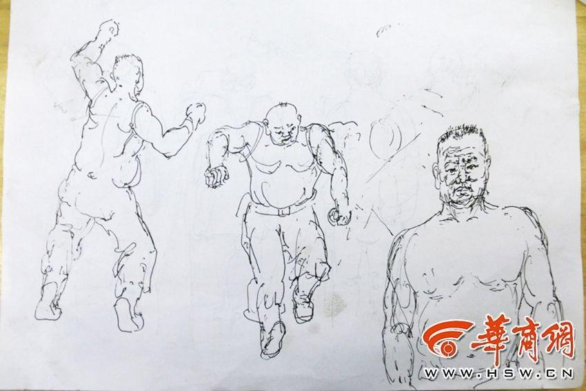 Sketches drawn by a security guard go viral online 