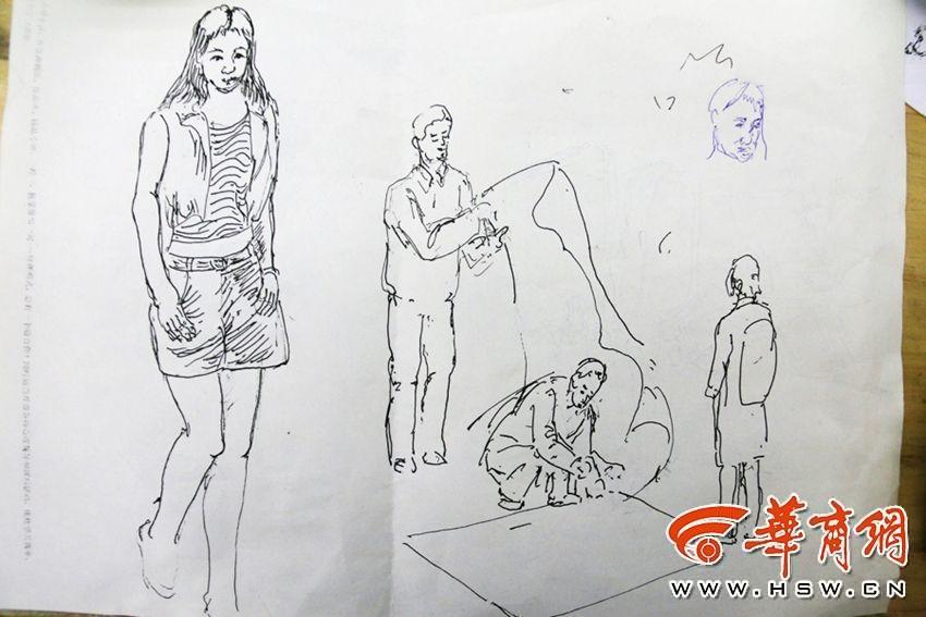 Sketches drawn by a security guard go viral online 