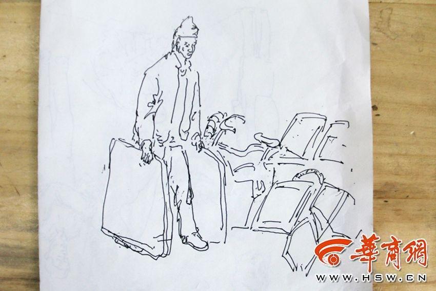 Sketches drawn by a security guard go viral online 