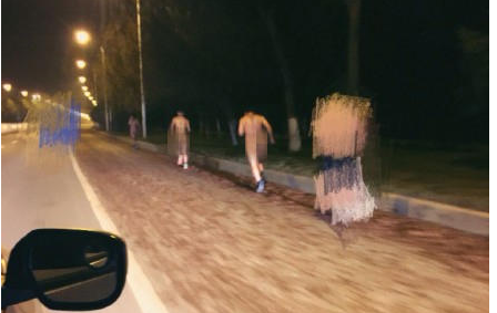 Five men run naked in the snow to 'cleanse soul'