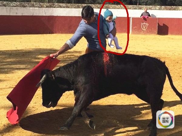 Spanish bullfighter under fire for bullfighting with baby