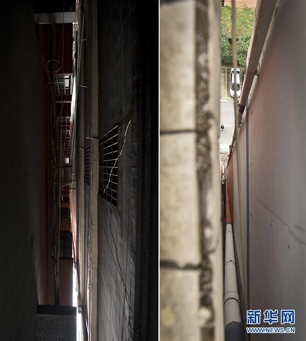 Two apartment buildings 'kiss' each other in Shenzhen 