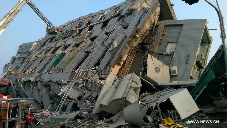 Hundreds trapped in damaged buildings as quake hits Taiwan